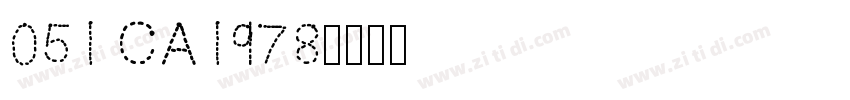 051 CA1978字体转换